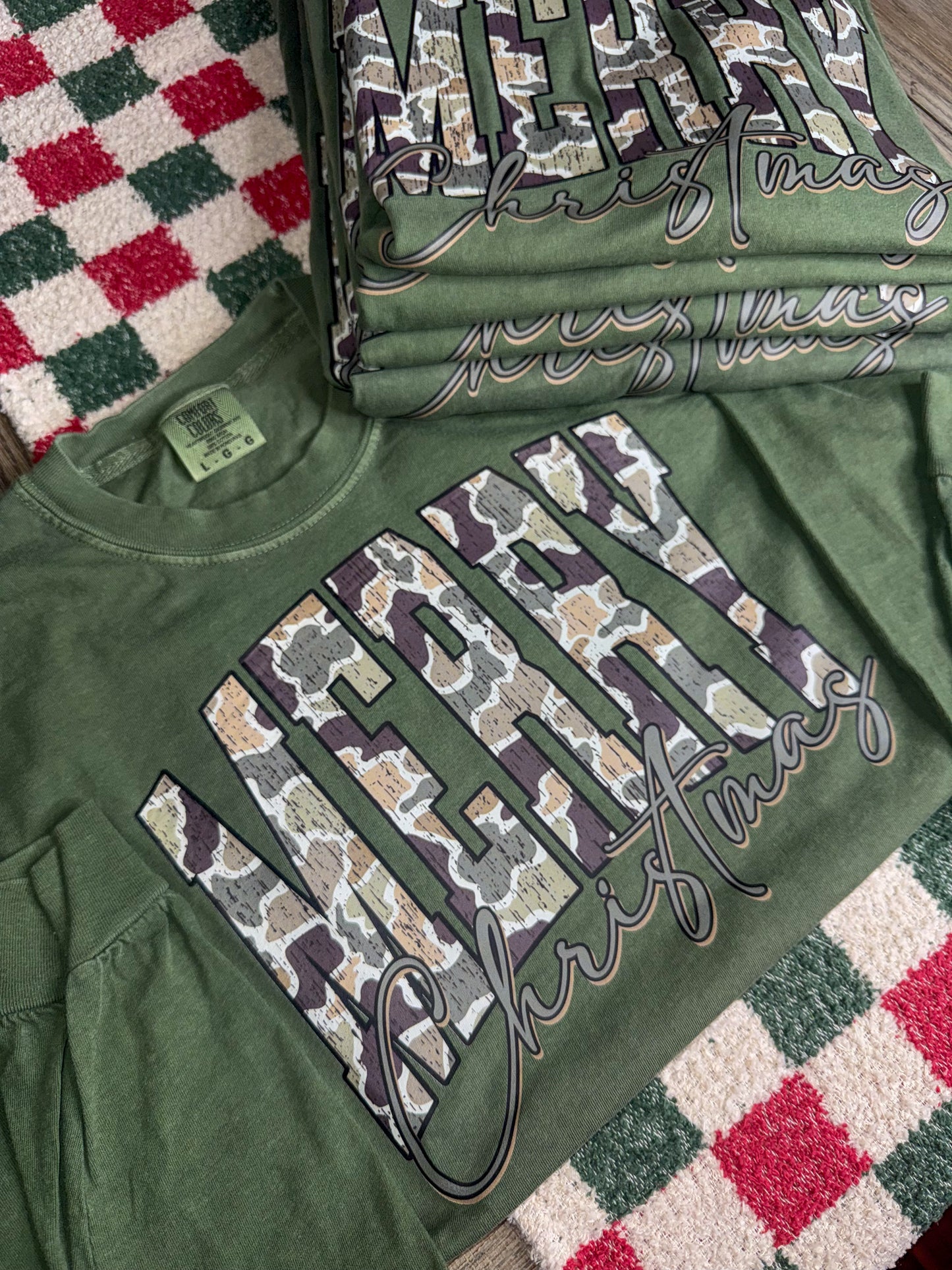 Camo Christmas|Long Sleeve