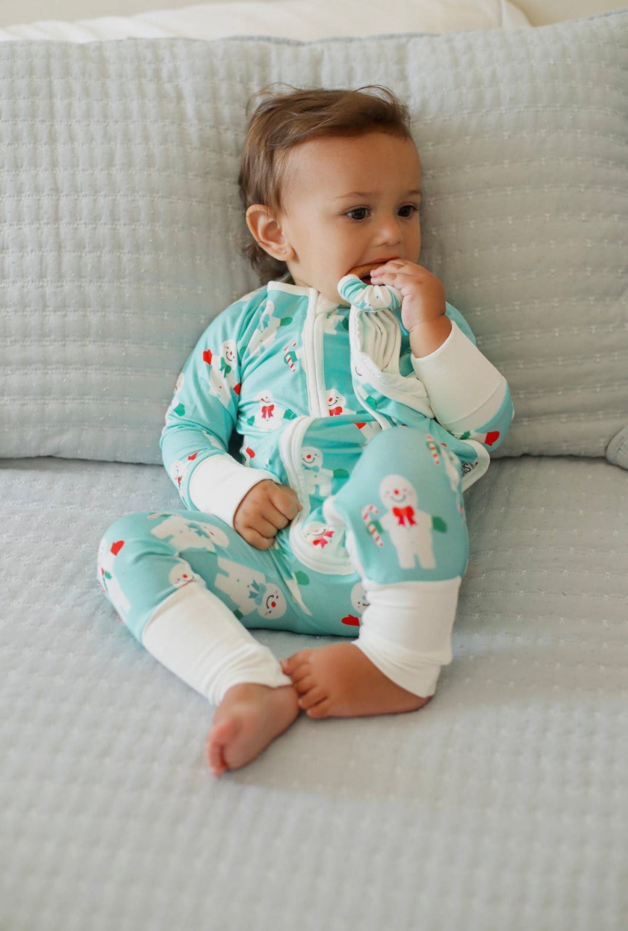 Snow People Bamboo Sleeper PJs
