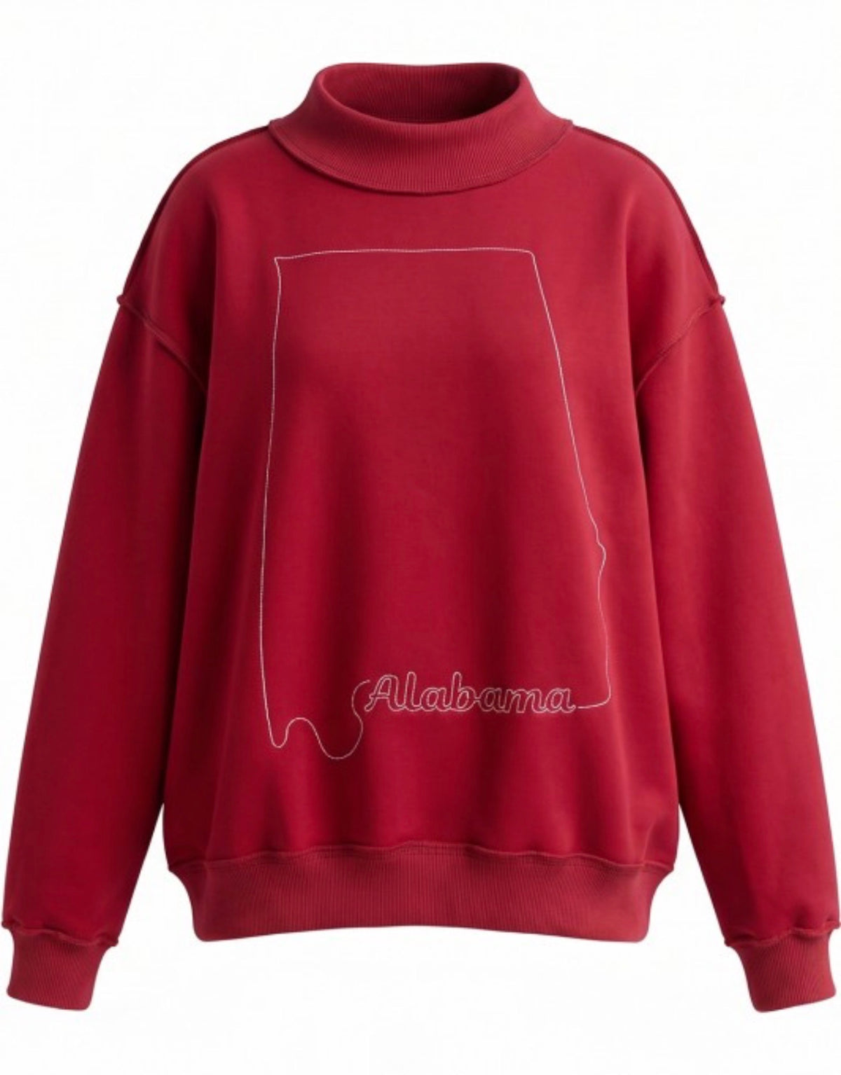 State of Alabama Mock-Neck Sweatshirt