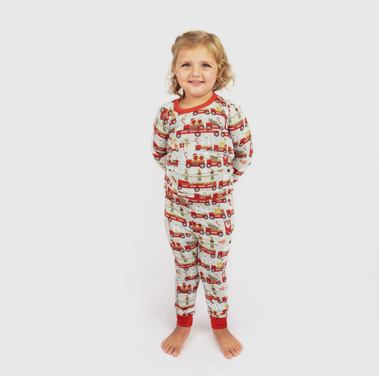 Christmas Train Two-Piece Bamboo Pajama Set