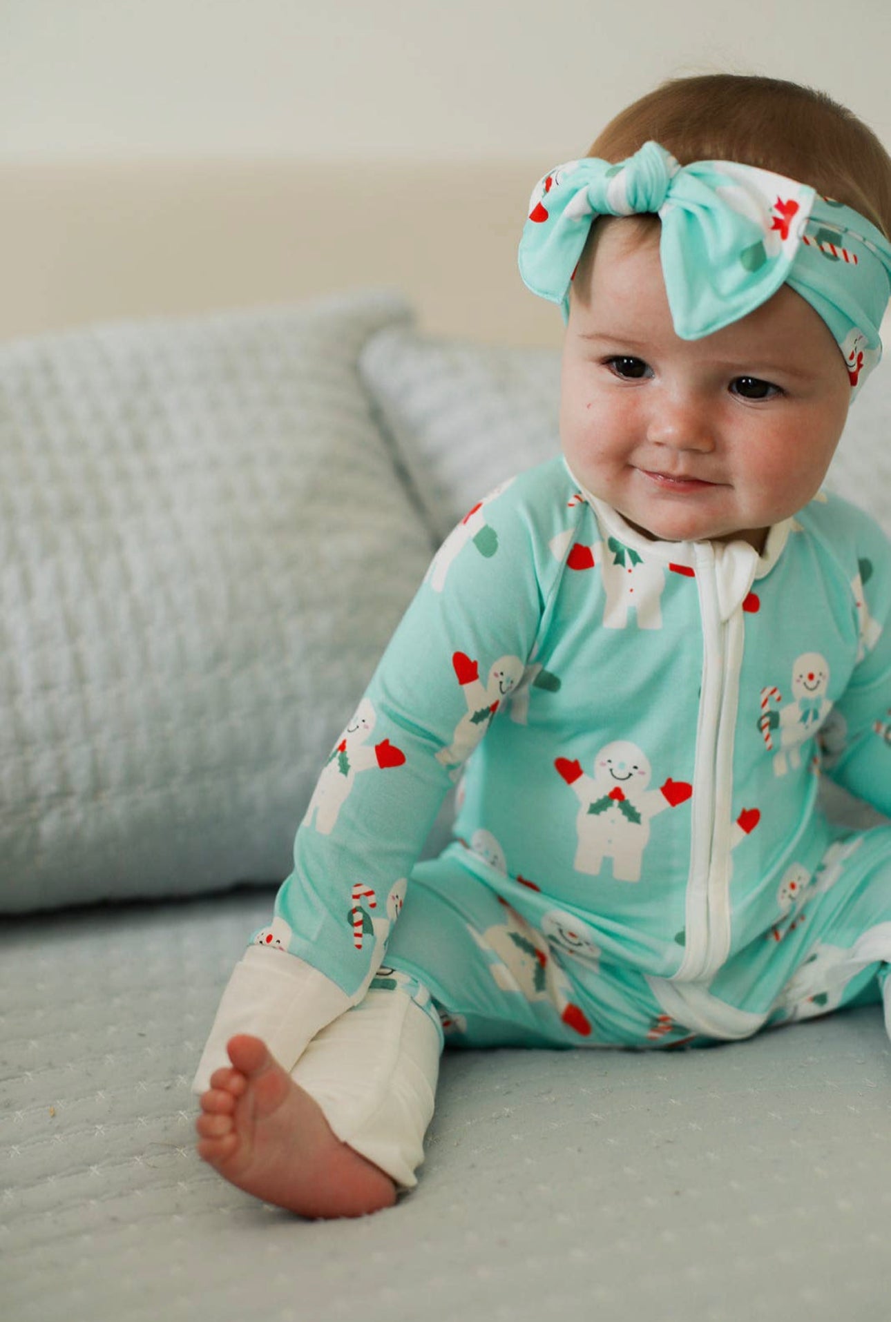 Snow People Bamboo Sleeper PJs