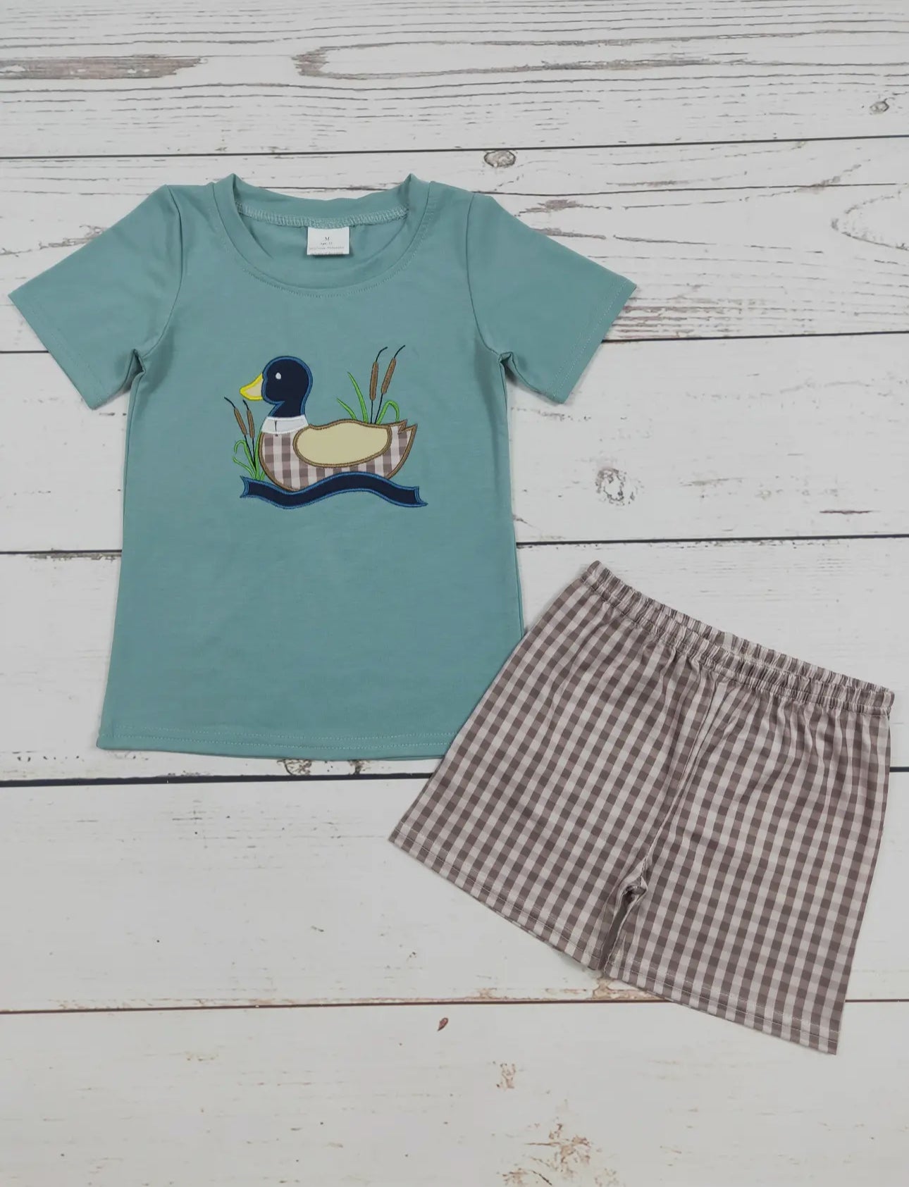 Duck Applique Short Set