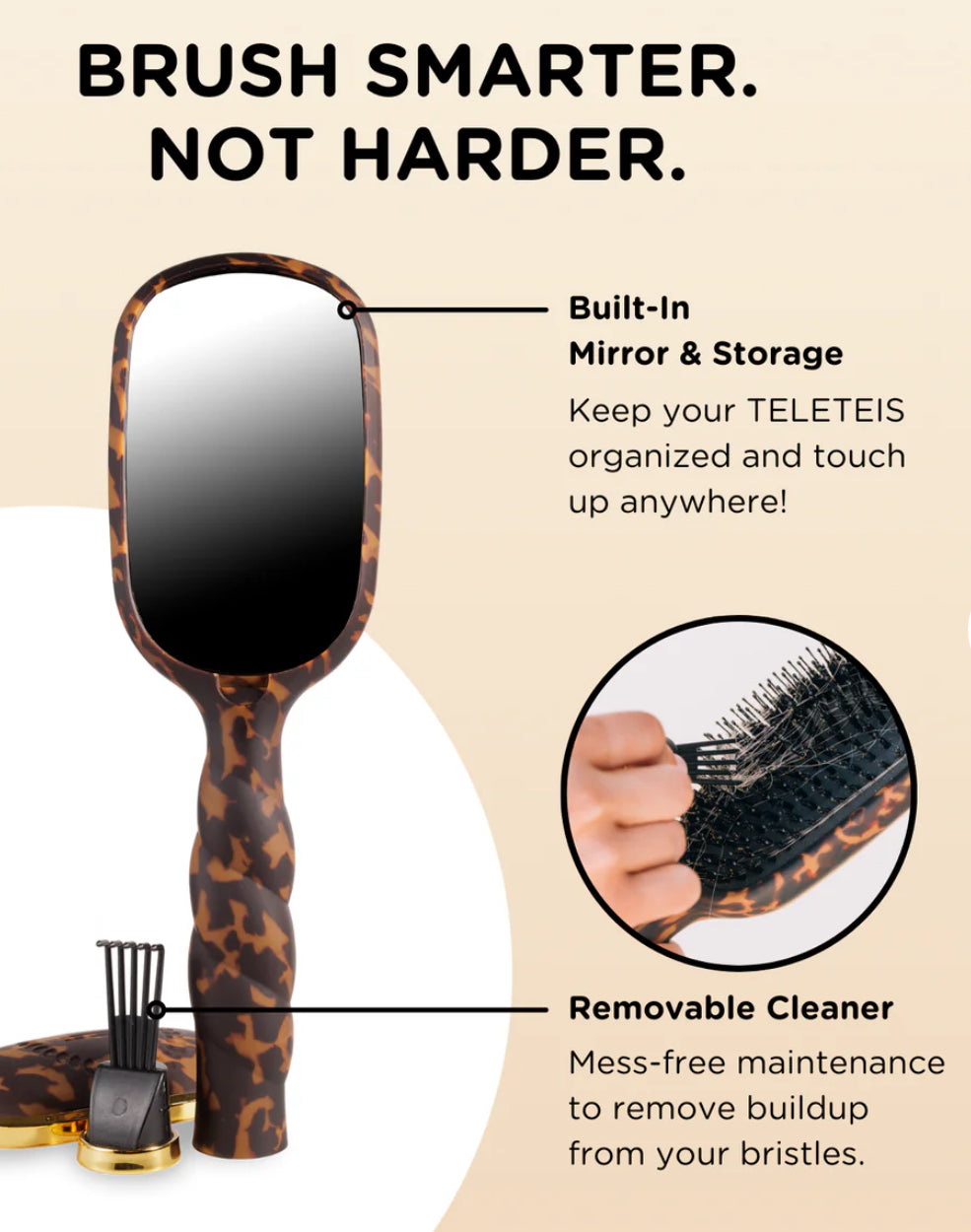 TELETIES|Boar Bristle Hair Brush