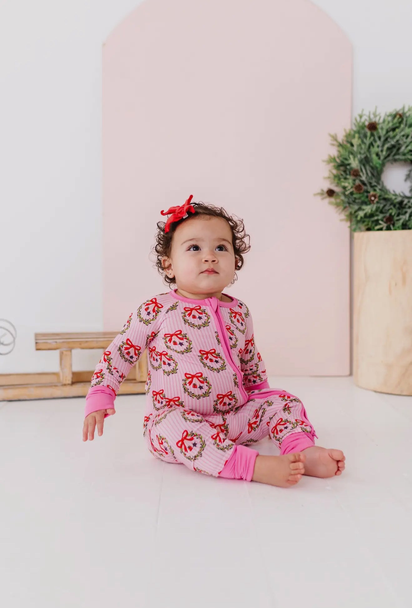 Sparkle & Spruce Convertible Footie PJs
