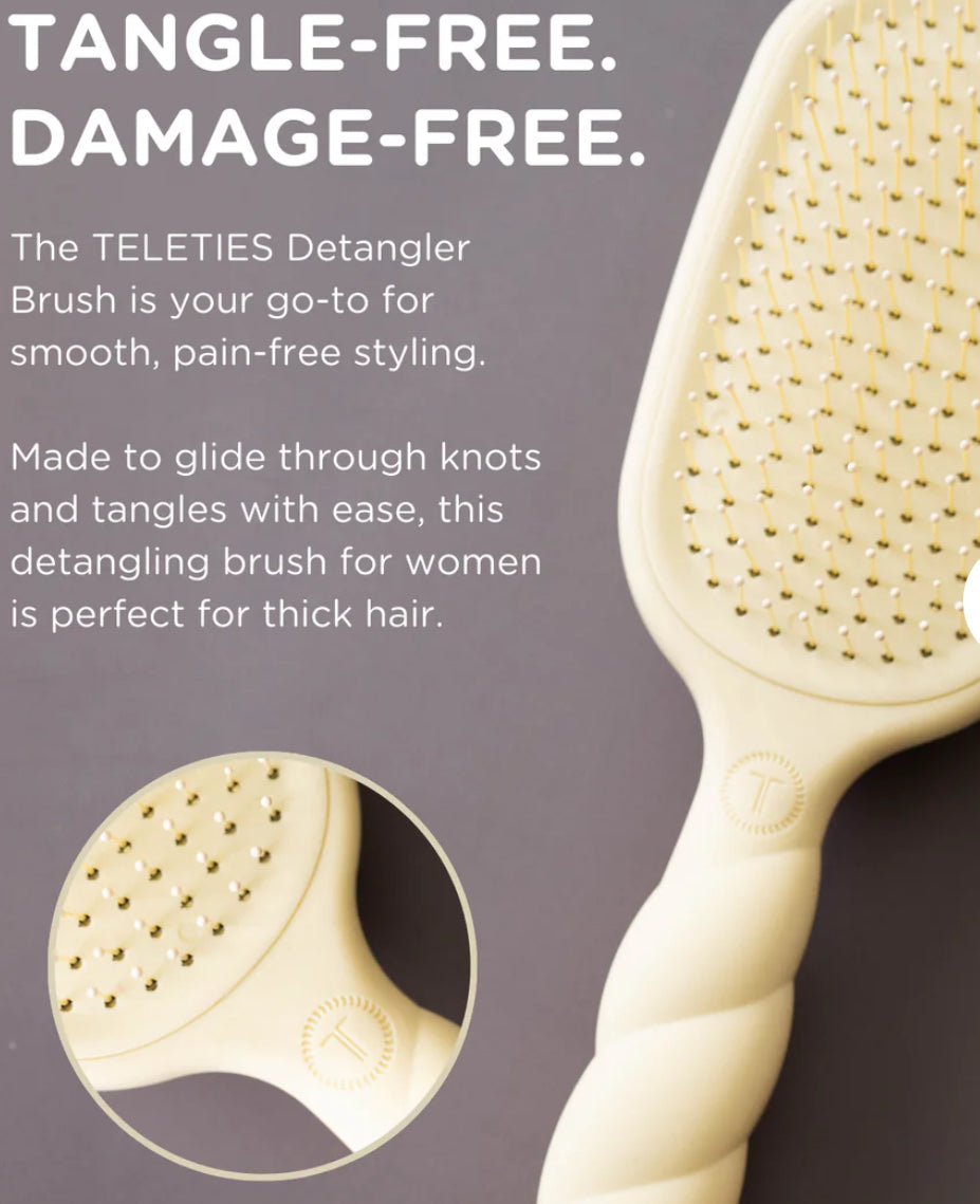 TELETIES Detangler Hair Brush for Thick Hair
