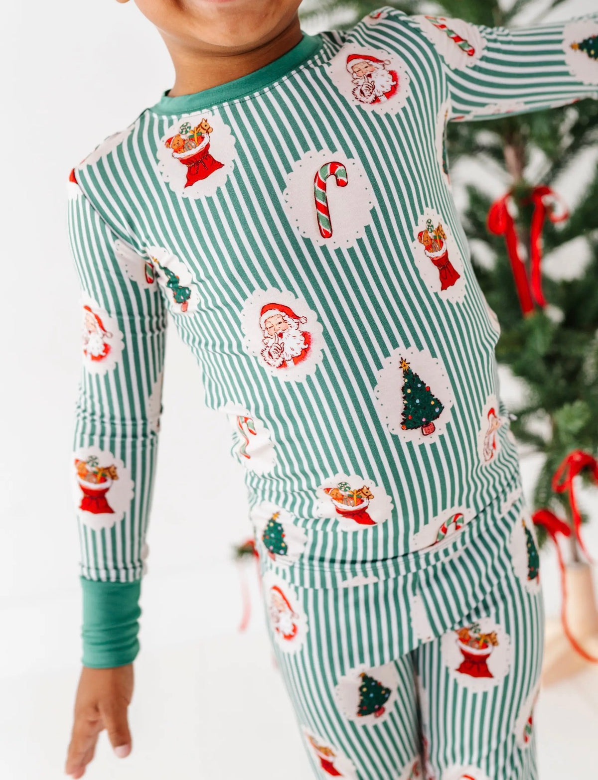 Christmas Classic Stripe Kids PJs