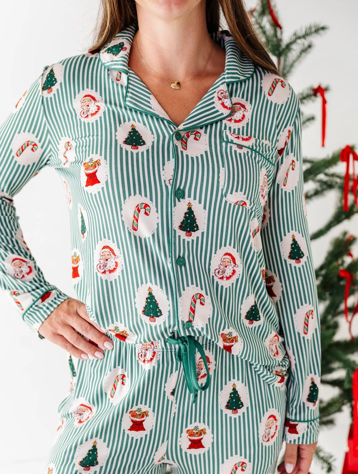 Christmas Classic Stripe Women's Lounge Set