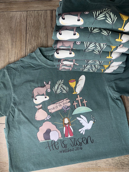 He is Risen Short Sleeve T-Shirt