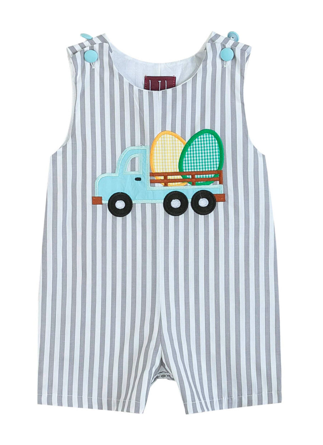 Grey Striped Easter Egg Truck Shorttails