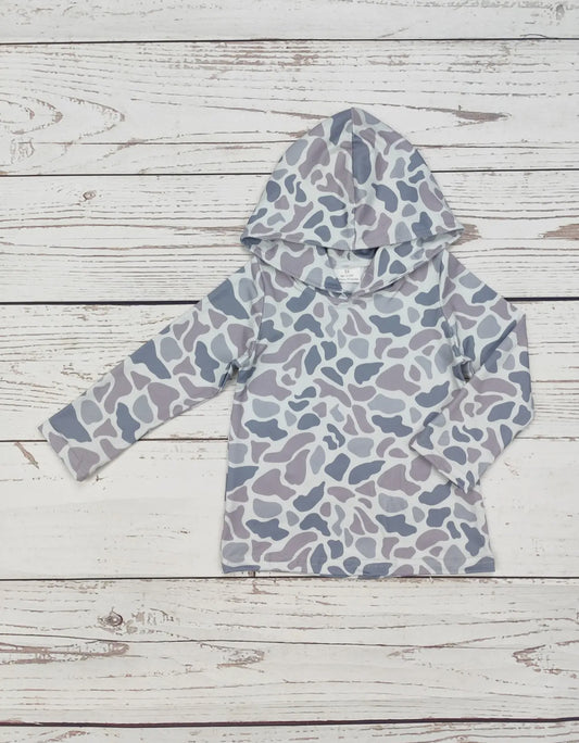 Grey Camo Hoodie