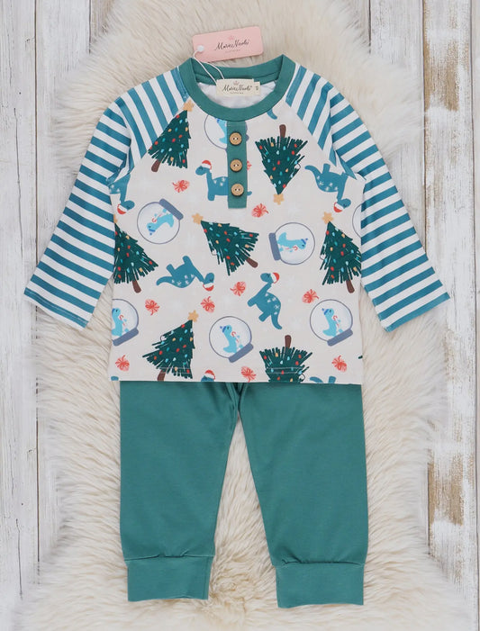 Dinosaurs and Evergreens Raglan Set
