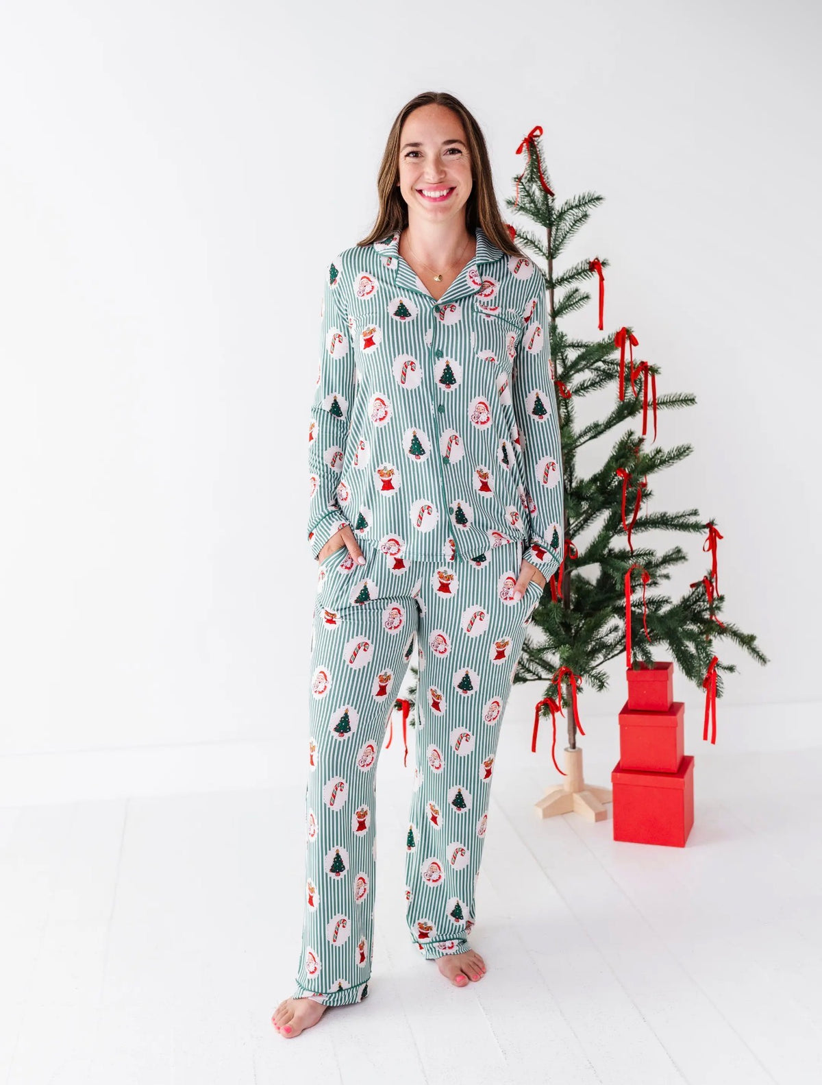 Christmas Classic Stripe Women's Lounge Set