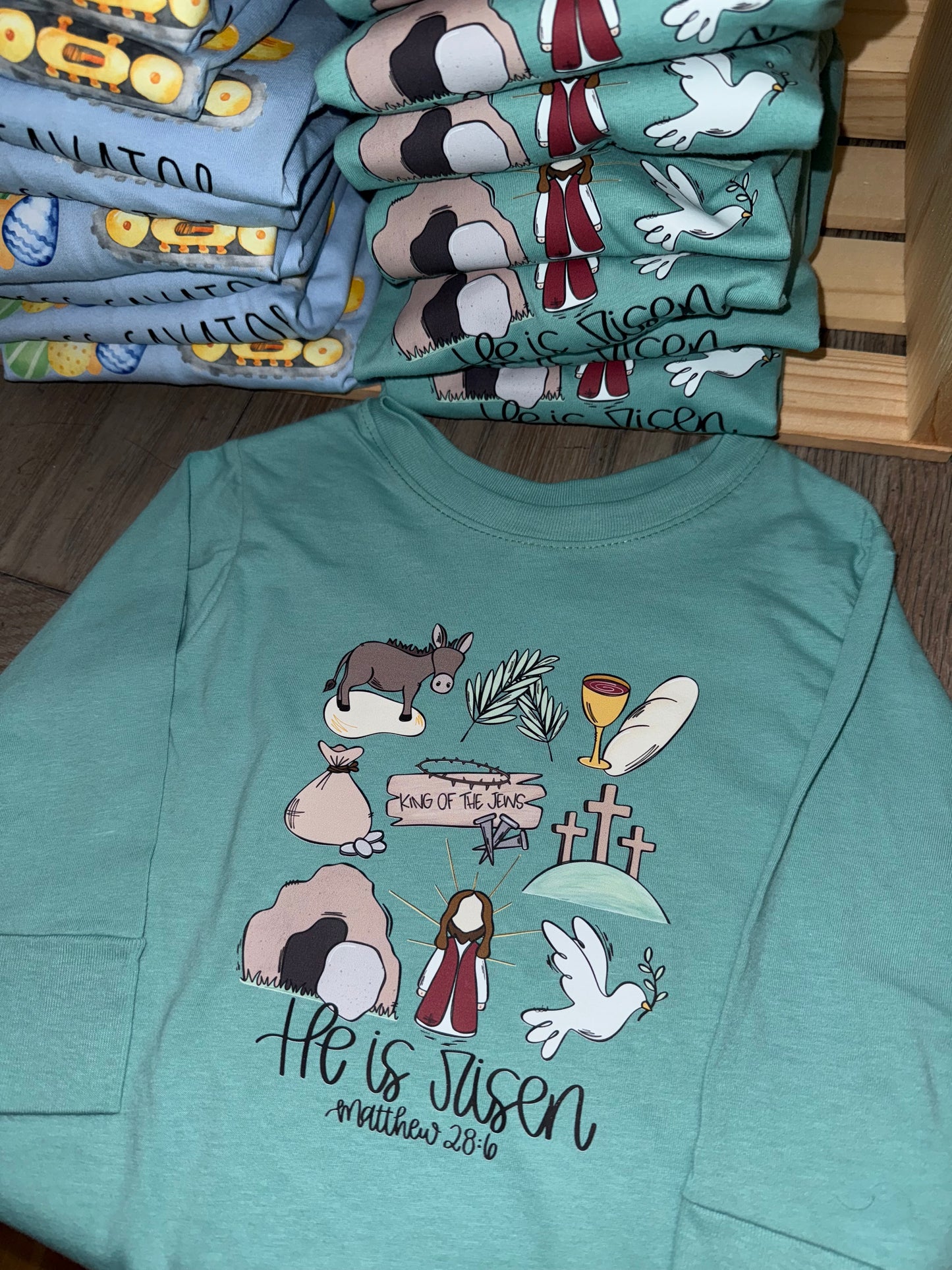 He Is Risen Toddler Long Sleeve