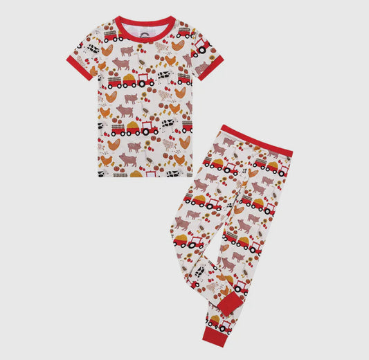 Farm Friends Short Sleeve Bamboo Pajama Set