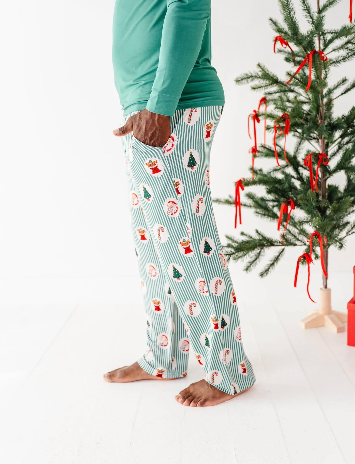 Christmas Classic Stripe Mens Lounge Set