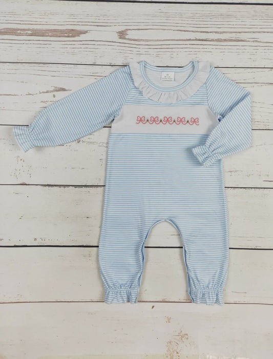 Bow Appliqué Romper