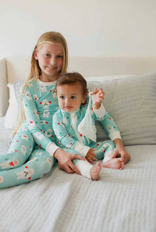 Mr Snowman Two Piece Bamboo PJ Set