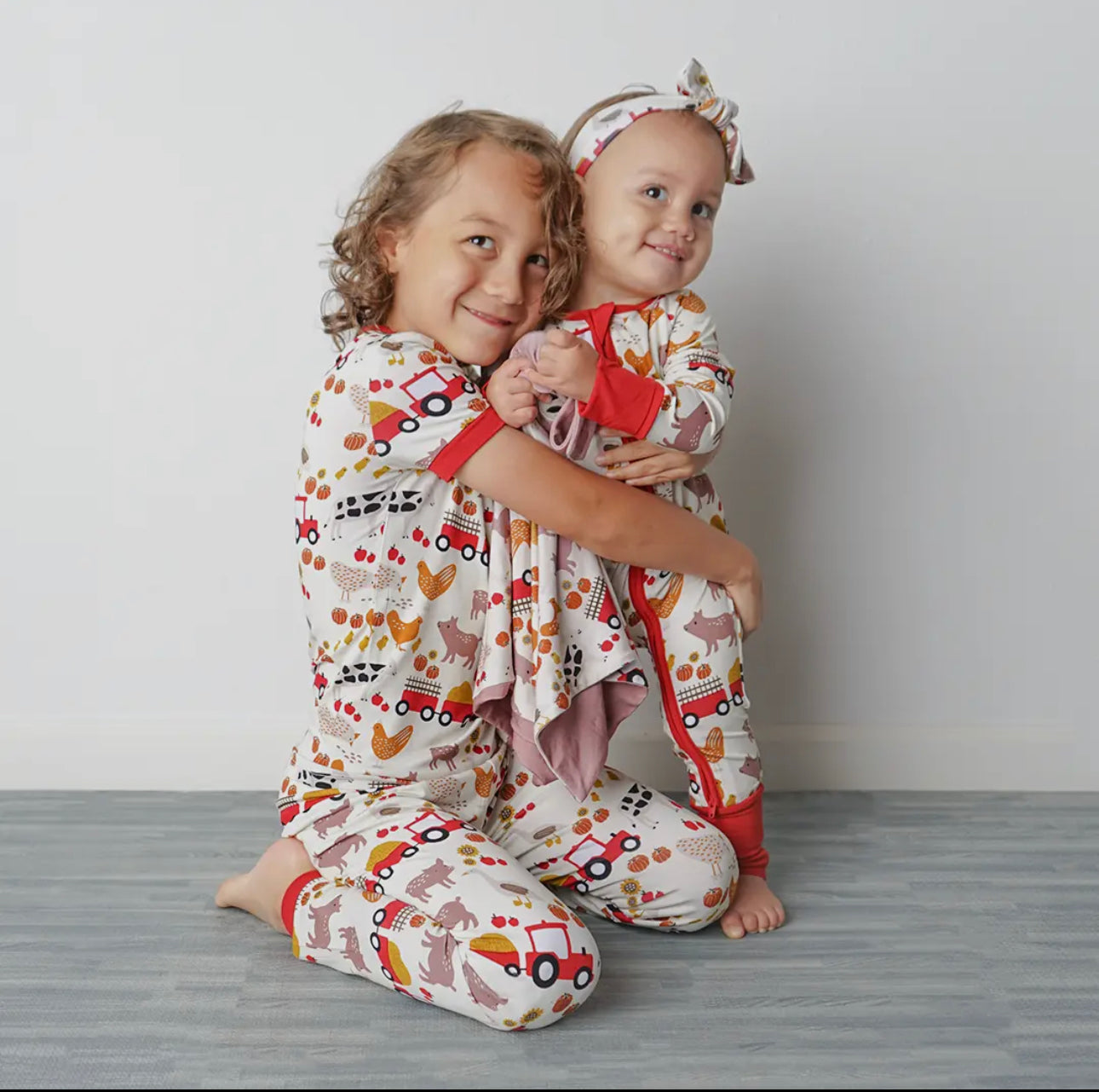 Farm Friends Short Sleeve Bamboo Pajama Set
