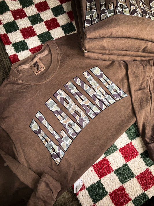 Camo Alabama|Long Sleeve