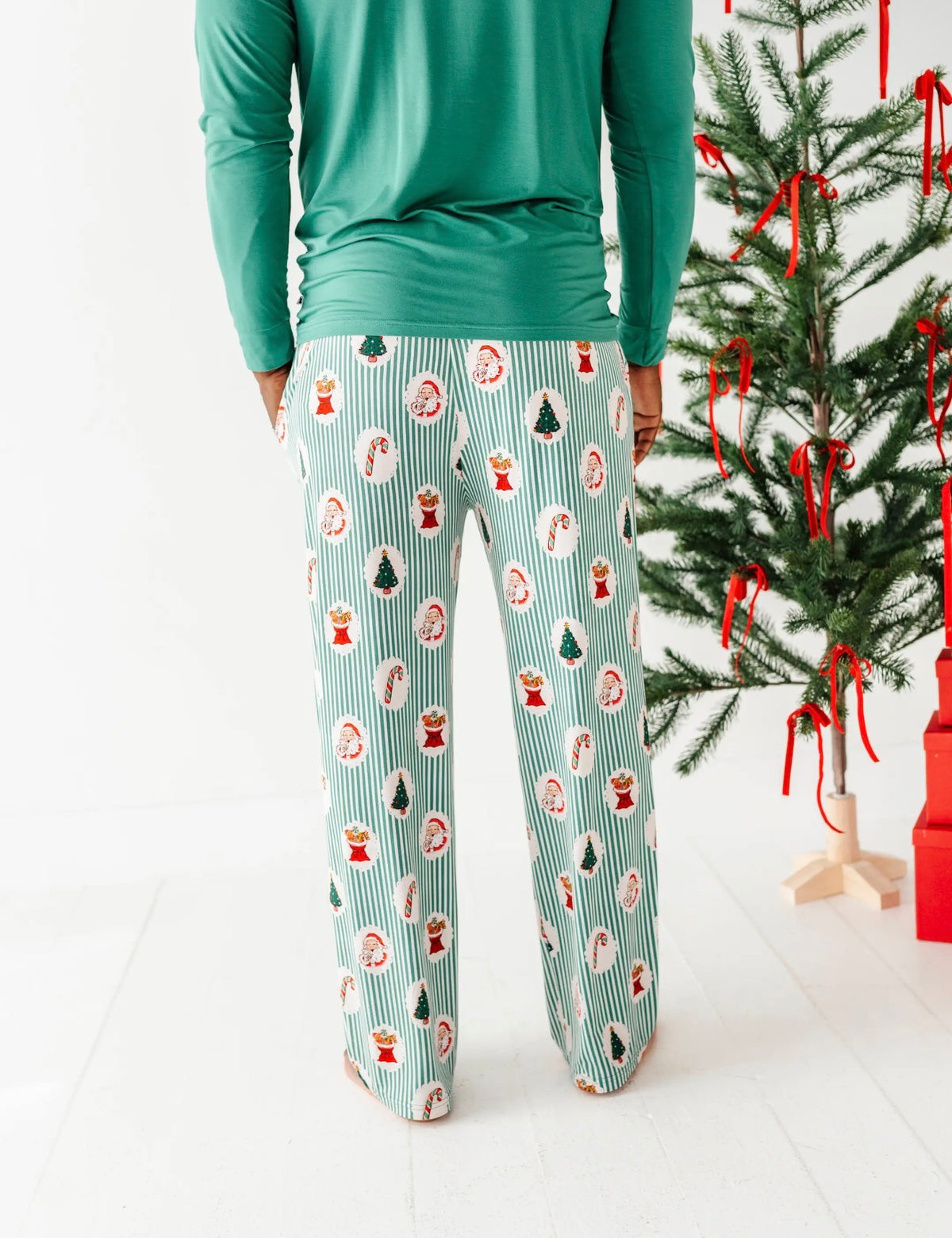 Christmas Classic Stripe Mens Lounge Set