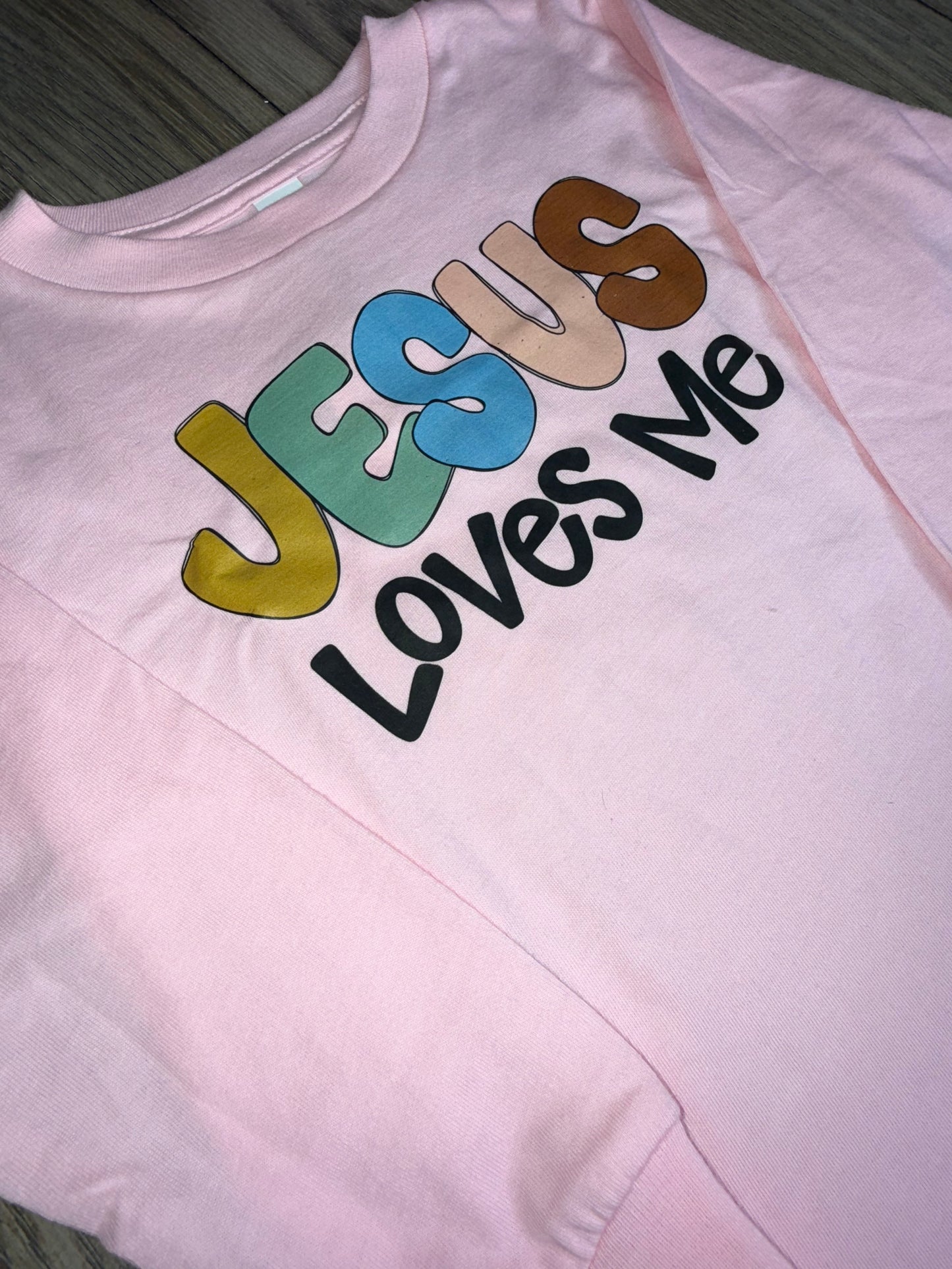 Jesus Loves Me|Pink Long Sleeve